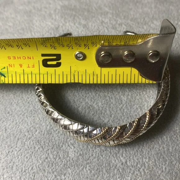 Andrea Candela 14k & 925 Sterling Silver Bangle Bracelet